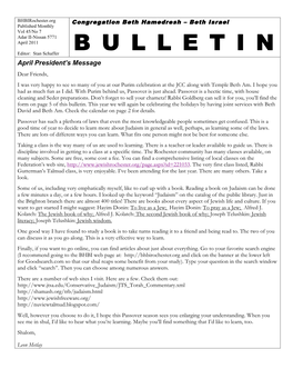 April 2011 Bulletin