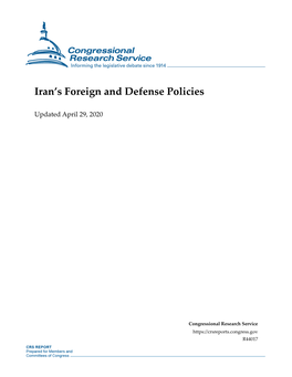 Iran's Foreign and Defense Policies