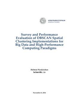 Survey and Performance Evaluation of DBSCAN Spatial Clustering Implementations for Big Data and High-Performance Computing Paradigms