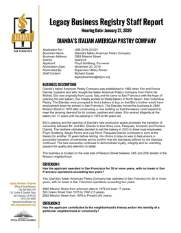 Dianda's Italian American Pastry Company