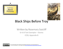 Black Ships Before Troy