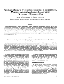 Mononchoides Longicaudatus and M