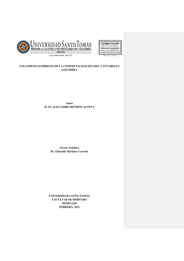 Los Límites Jurídicos De La Comercialización Del Cannabis En Colombia