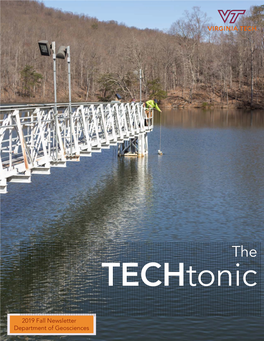 2019 Fall Newsletter Department of Geosciences Welcome to the Techtonic!