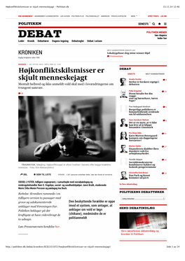 Højkonfliktskilsmisser Er Skjult Menneskejagt - Politiken.Dk 15.11.14 12:46