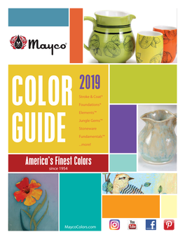 Mayco Color Guide 2019 (PDF)