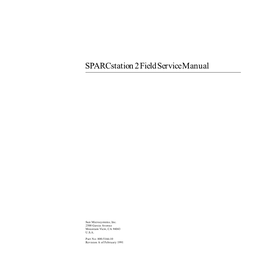 Sparcstation 2 Field Service Manual—February 1991 Power Supply