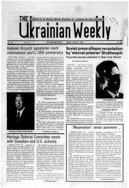 The Ukrainian Weekly 1985, No.31