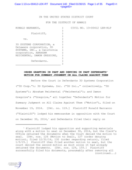 Case 1:13-Cv-00412-LEK-RT Document 140 Filed 01/30/15 Page