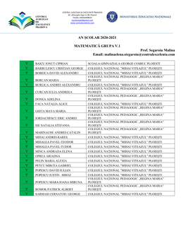 Grupe Excelenta 2020 2021 MATEMATICA