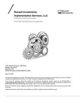 Form ADV Part 2B Brochure Supplement