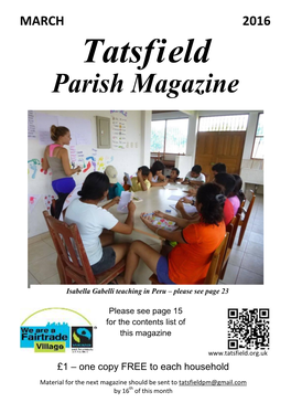Tatsfield Parish Magazine