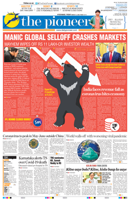 Manic Global Selloff Crashes Markets Mayhem Wipes Off Rs 11 Lakh-Cr Investor Wealth