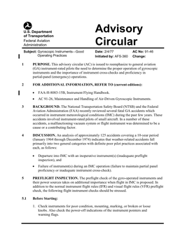 Advisory Circular