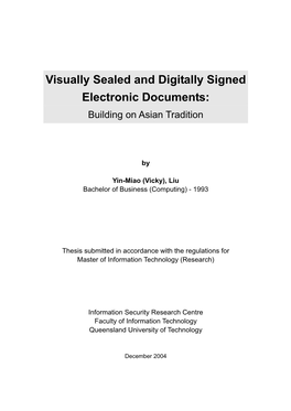 Title: Visually Sealed and Digitally Signed Electronic Documents