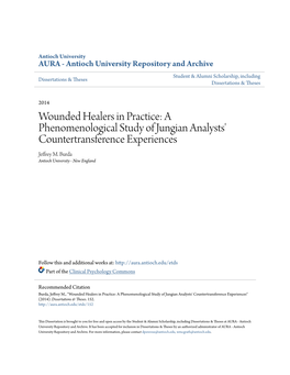 Wounded Healers in Practice: a Phenomenological Study of Jungian Analysts' Countertransference Experiences Jeffrey M