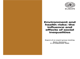 Environment and Health Risks: the Influence and Effects of Social