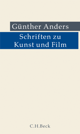 Schriften Zu Kunst Und Film