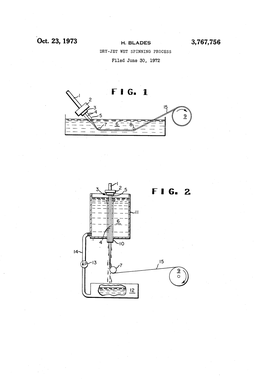 Oct. 23, 1973 H. BLADES 3,767,756 DRY-JE WET SPINNING PROCESS Filed June 30, 1972