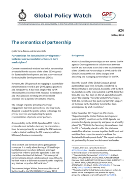The Semantics of Partnership