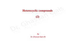 Heterocyclic Compounds