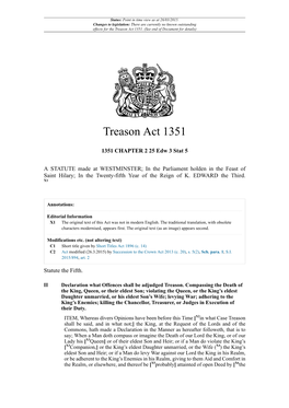 Treason Act 1351