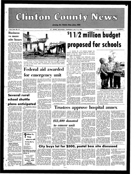 JULY 14, 1966 2 Sections — 26 Pages 10 CENTS Business $ Vs More 11 2 Million Budget Nite Hours a Sampling of St