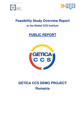 Feasibility Study Overview Report PUBLIC REPORT GETICA CCS