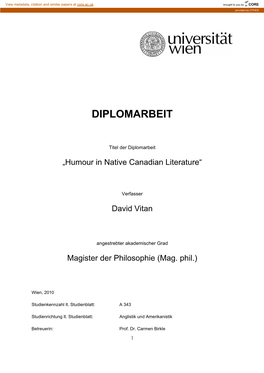 Diplomarbeit