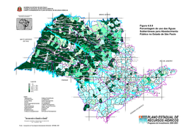 Figura 4.9.9 Porcentagem De Uso Das Águas Subterrâneas