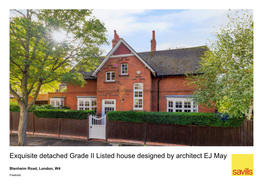 Exquisite Detached Grade II Listed House Designed by Architect EJ May