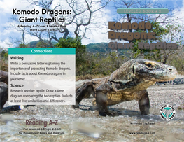 Komodo Dragons: Giant Reptiles