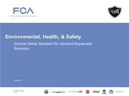 Environmental, Health, & Safety