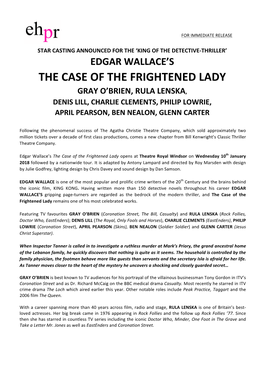 The Case of the Frightened Lady Gray O’Brien, Rula Lenska, Denis Lill, Charlie Clements, Philip Lowrie, April Pearson, Ben Nealon, Glenn Carter