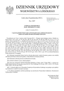 Uchwała Nr XXIX/282/12 Z Dnia 21 Września 2012 R
