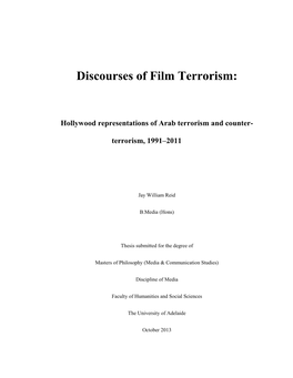 Discourses of Film Terrorism