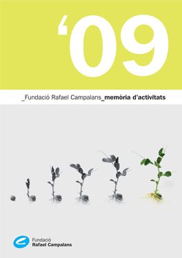 Fundació Rafael Campalans Memòria D'activitats