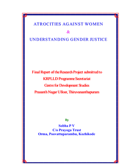 Atrocities Against Women &