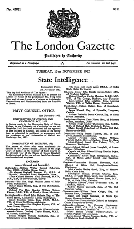 The London Gazette Sutfrotttp