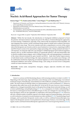 Nucleic Acid-Based Approaches for Tumor Therapy