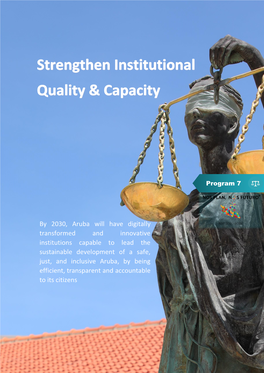 Strengthen Institutional Quality and Capacity
