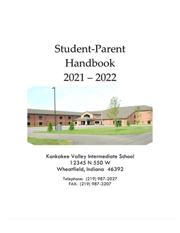 Student-Parent Handbook 2021 ‒ 2022