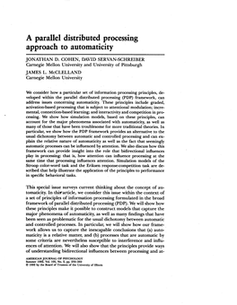 Approach to Automaticity