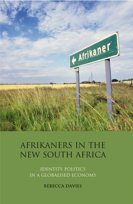 Afrikaners in the New South Africa: 12