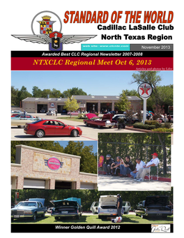 NTXCLC Regional Meet Oct 6, 2013 Articles and Photos by Lifer