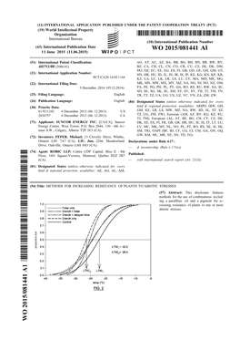 WO 2015/081441 Al 11 June 2015 (11.06.2015) P O P C T