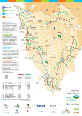 Map of Istria Karte Istriens Karta Istre Mappa Dell'istria