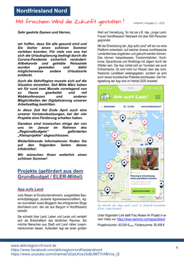 Infobrief Aktivregion Nordfriesland