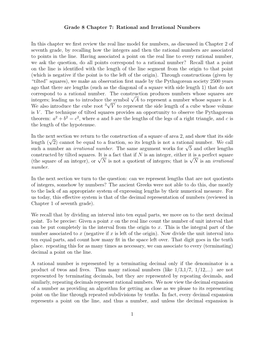 Grade 8 Chapter 7: Rational and Irrational Numbers in This Chapter