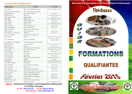 Guide De Formations Qualifiantes 2015